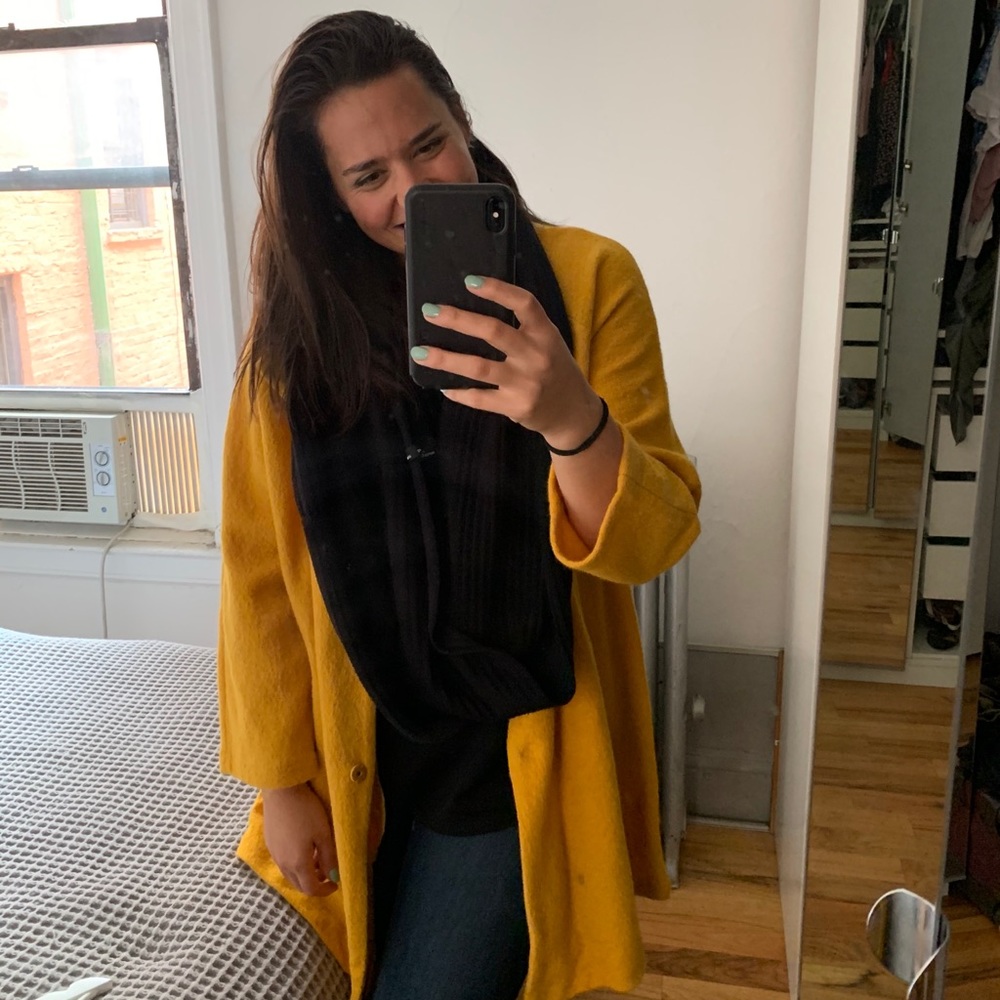 Adorable 100% bright yellow jacket